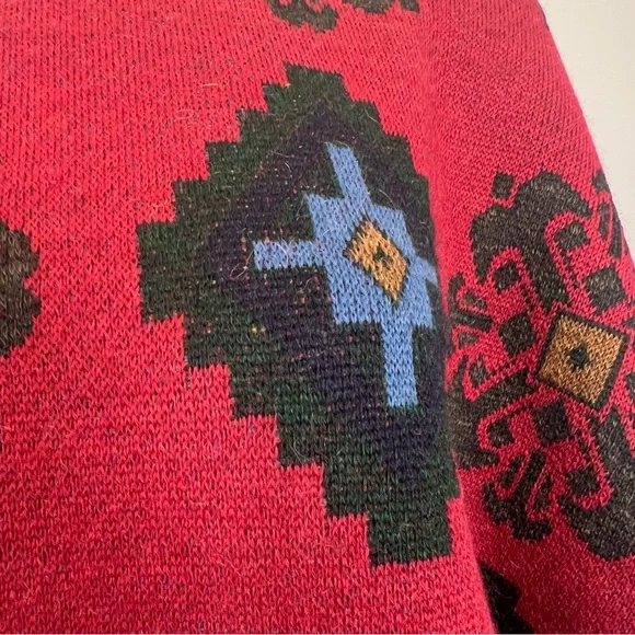 Hugo Boss southwestern sweater alpaca wool blend mens unisex oversized - Picture 7 of 8